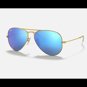 Gorgeous blue Ray Ban mirrored aviators
